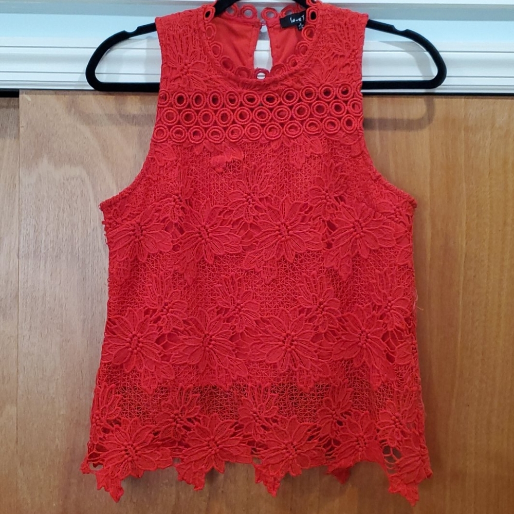Red blouse